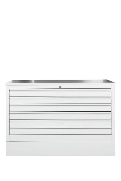 Gürkan Flachablageschrank, 83 x 113 x 62 cm, Lichtgrau, Grau, EU Zylinderschloss, MPC/6.A1/TX, 111331
