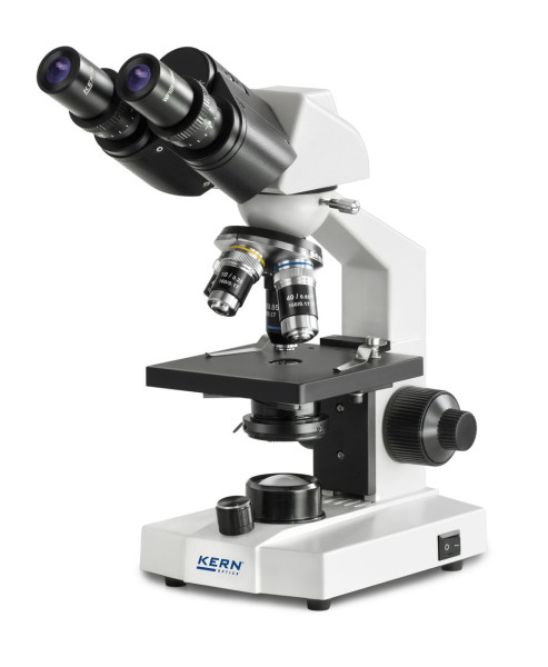 KERN Optics Durchlichtmikroskop (Schule) Binokular Achromat 4/10/40; WF10x18; 0,5W LED, OBS 114
