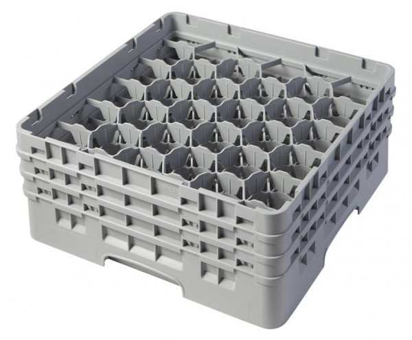 Cambro Spülkorb mit 30 Fächer Camrack® 17,4 cm Soft Grau, 30S638151