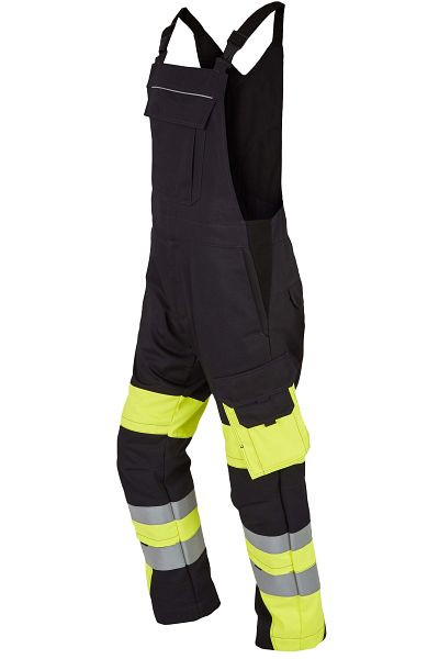 ROFA Latzhose 2431 teils zweilagig, Größe 25, Farbe 487-anthrazit-leuchtgelb, 2652431-487-25
