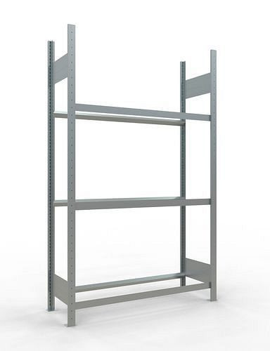 Schulte Reifenregal, Grundfeld, 3 Lagerebenen, Fachbreite 1200 mm, 1260 x 436 x 2000 mm, 278843