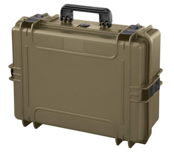 MAX wasser- und staubdichter Kunststoffkoffer, IP67 zertifiziert, sahara, mit anpassbarer Rasterschaumstoffeinlage, MAX505S-SA