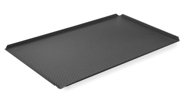 Hendi Backblech, perforiert GN 1/1, mit 4 Aufkantungen, LxBxH: 530x325x10 mm, mit Antihaft-Beschichtung, 808405