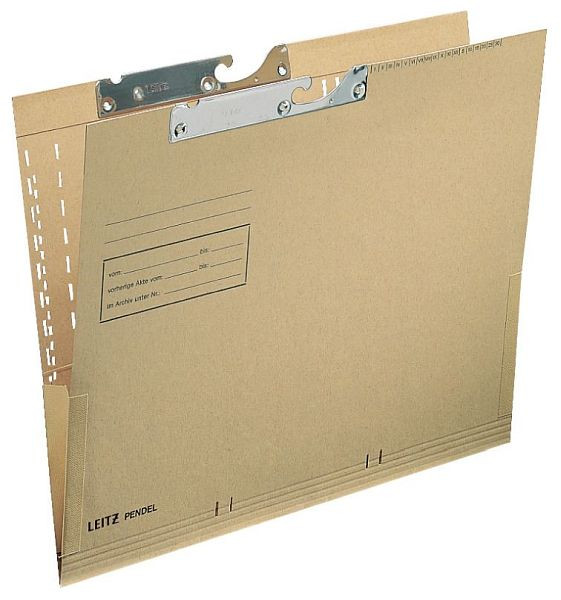 LEITZ 2116 Pendeltasche, seitlich mit Fröschen, Natronkarton, naturbraun, 2116-00-00