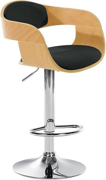 CLP Barhocker Kingston C, natura/schwarz, 101443501