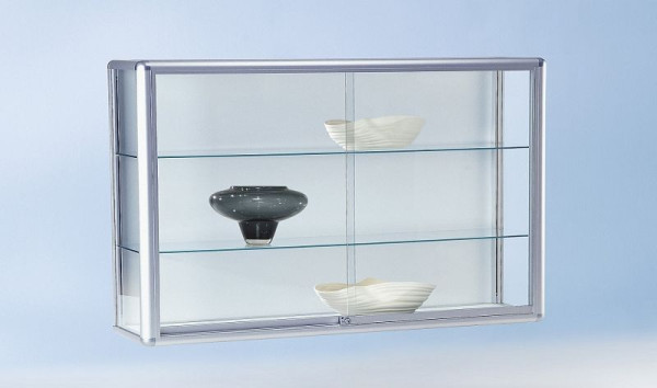 BST BRANDSCHUTZ / Wandvitrine B1 mit Alurahmen, 2 Böden, 1520x300x1020mm, NICE-VWBA150
