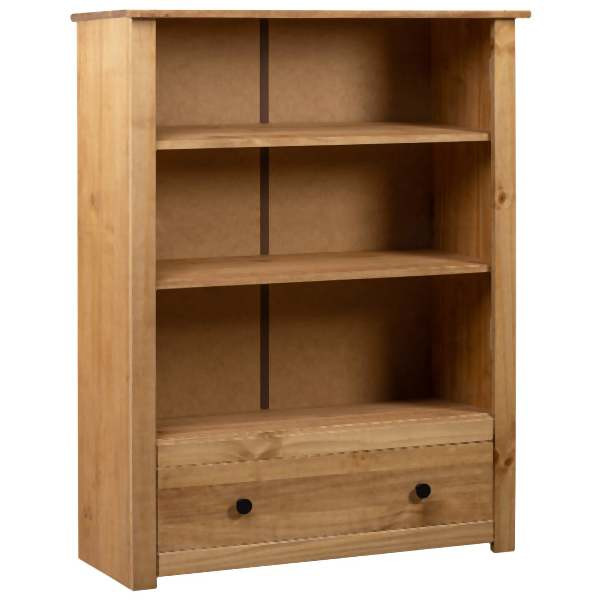 vidaXL Bücherregal 80 x 35 x 110 cm Massivholz Panama-Kiefer, 282667