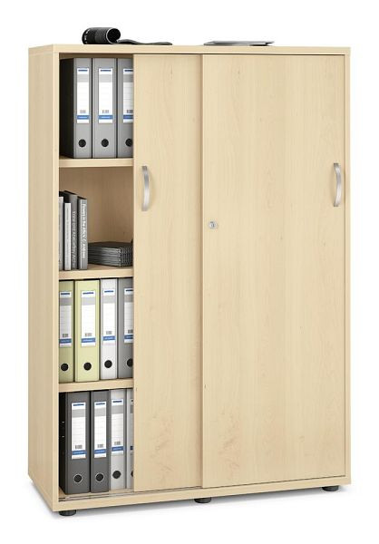 Deskin Schiebetürenschrank MULTI MODUL-PRO, Ahorndekor, B 1000 x H 1500 x T 420 mm, 352203
