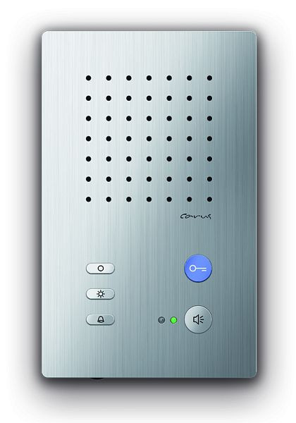 TCS Audio Innenstation zum Freisprechen Serie Carus ADAPTO, Aufputzmontage silber, CAI1000-0150