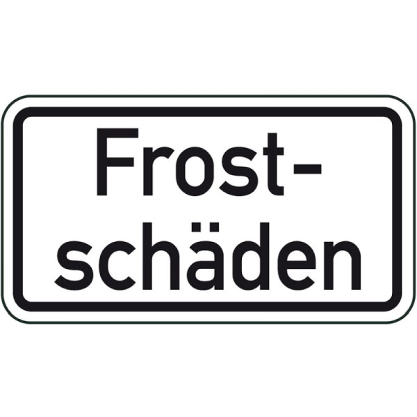 Stein HGS Winterschild/Verkehrszeichen Frostschäden, 600x330mm, 14164