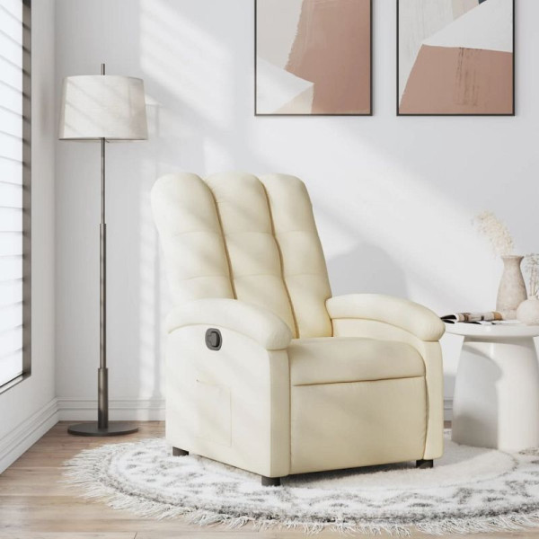 vidaXL Relaxsessel Creme Stoff, 3205383, 8721012178717