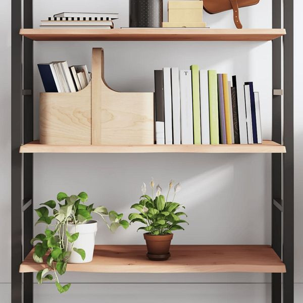 vidaXL Wandregal 100x60x2 cm Massivholz Eiche Unbehandelt, 363569