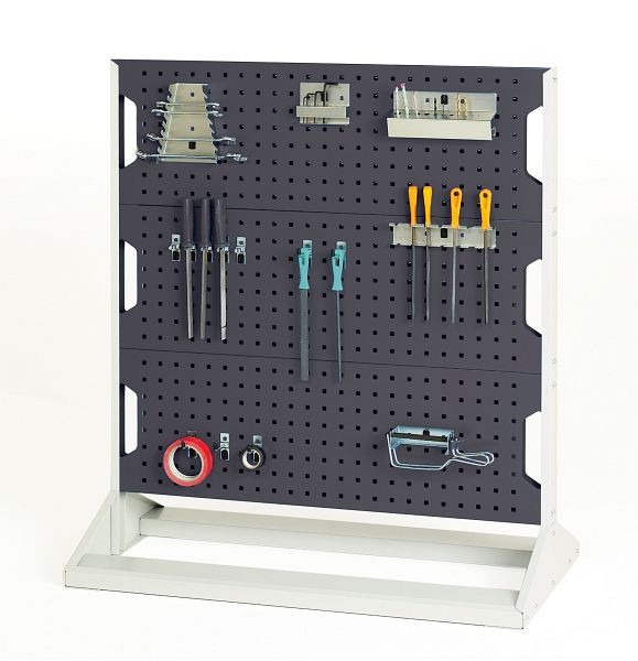 bott perfo Rack mit 40 Teilen 6 Platten, 20 Haken, 10 Klemmen, 10 Halter BxTxH: 1000 x 550 x 1125 mm, RAL 7016, 16917200.19V