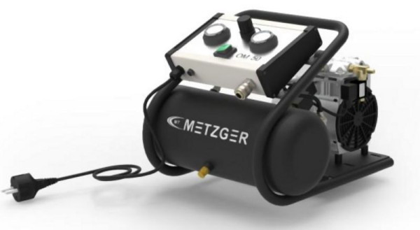 Metzger Technik Kesselkompressor Omega OM50, 50 l/min, 230V 50/60 Hz, ölfrei, MWKO0050.001