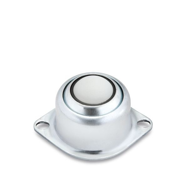 Torwegge Kugelrolle mit Bodenflansch (NYLONKugel), KR-U3-25-KU, 0014757