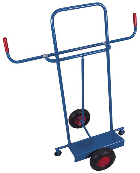 VARIOfit Plattenkarre, Außenmaße: 1.260 x 680 x 1.425 mm, RAL 5010 enzianblau, Radsatz: Luftbereifung, sk-710.035