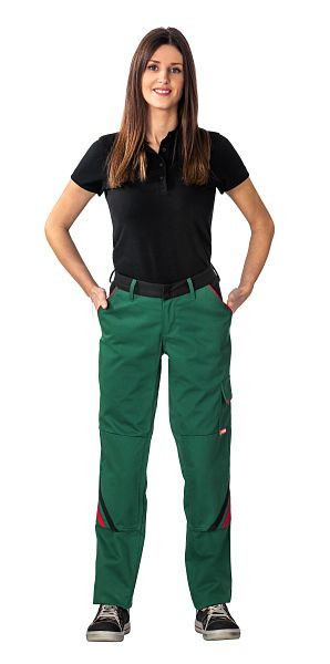 Planam Highline Damen Bundhose, grün/schwarz/rot, Größe 40, 2398040