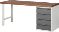 Produktbild von RAU Werkbank 7509I1, B2000xT700xH890mm, 4xSchubladen-TA, 03-7509I1-207BR4M-Z.942 RAU Werkbank 7509I1, B2000xT700xH890mm, 4xSchubladen-TA, 03-7509I1-207BR4M-Z.942
