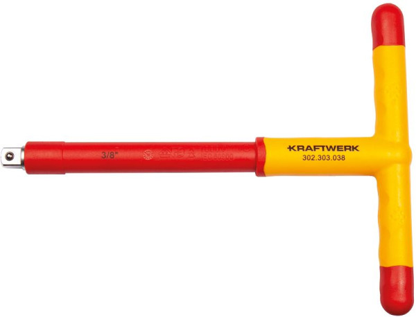 Kraftwerk 3/8" Elektriker T-Griff 200 mm VDE, 302.303.038