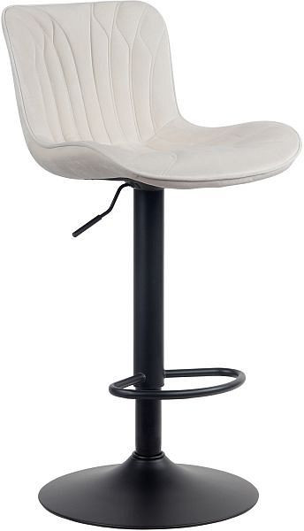 CLP Barhocker Linus Samt, creme, 321035, 4251756480141