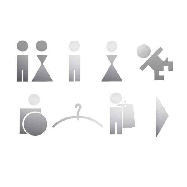 Stein HGS Piktogramm -Phos-, Wickelraum, 80x80x2mm, pk1104