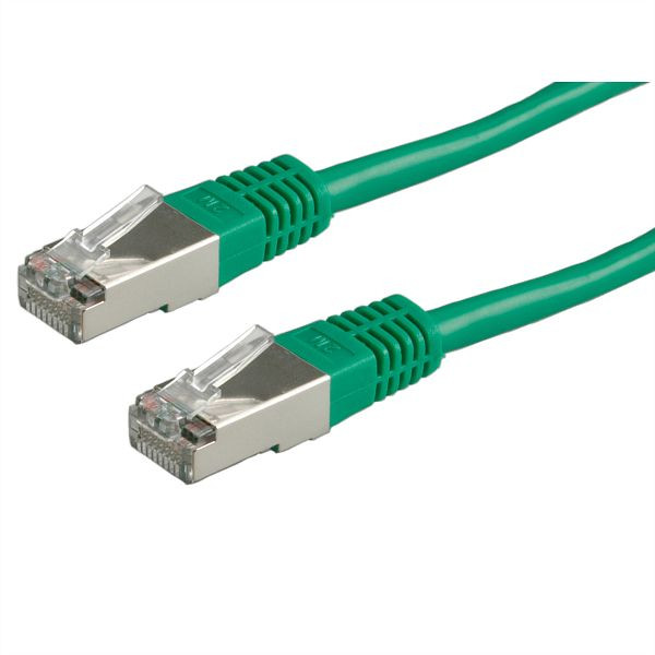 VALUE Patchkabel Kategorie 6 (Class E) S/FTP (PiMF), grün, 10 m, 21.99.1383