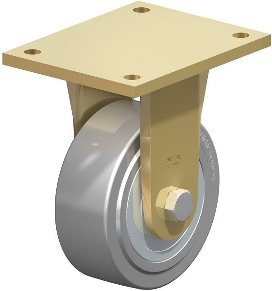 Blickle BS-SVS 150K-35 Stahlgeschweißte Schwerlast-Bockrolle, Stahl, Grau, 630038