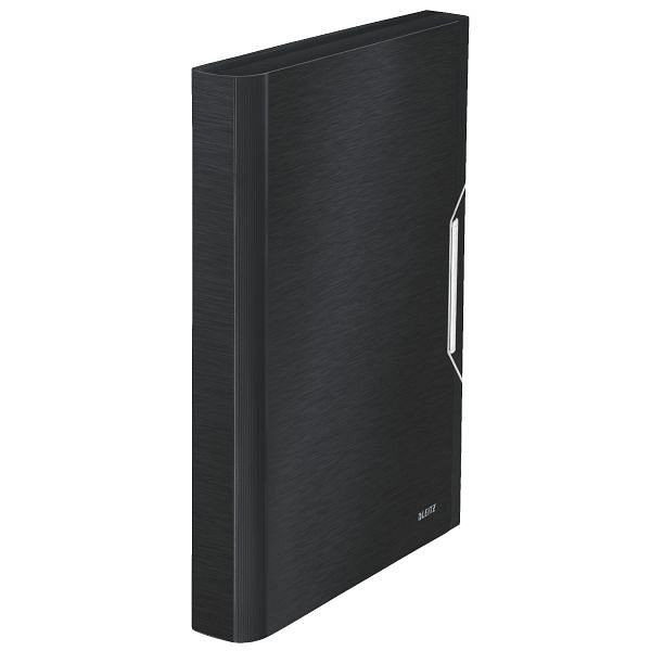 LEITZ 3957 Fächermappe Style, A4, 6 Fächer, PP, satin schwarz, 39570094