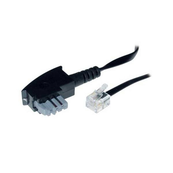 S-Conn TAE N-Stecker auf Western-Stecker 6/4, Philips und Panasonic, 6,0m, 70146
