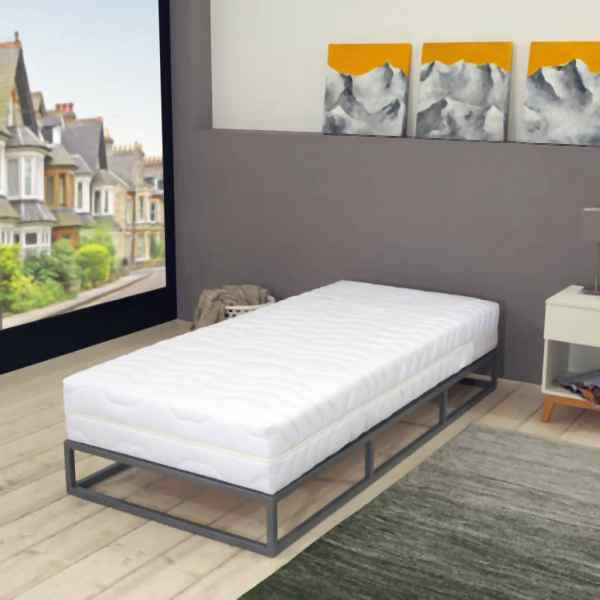 vidaXL Matratze 90 x 200 cm 7 Zonen Taschenfedern 20 cm H2, 282811