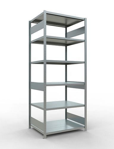Schulte Fachbodenregal, Grundfeld, 6 Lagerebenen, Fachlast 250 kg, 1060 x 836 x 2500 mm, 278825