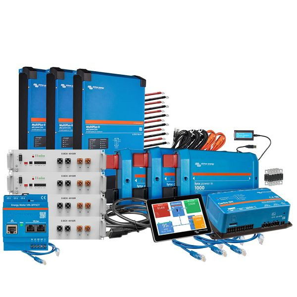 Offgridtec Backup-Kit Nachrüstsatz 20,5kWh mit Pytes 48100R-TE+ Akku Victron MultiPlus-II 48/5000 3-phasig mit Stromzähler, 4-01-019540-001