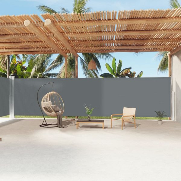 vidaXL Seitenmarkise Ausziehbar Anthrazit 200x1200 cm, 318080
