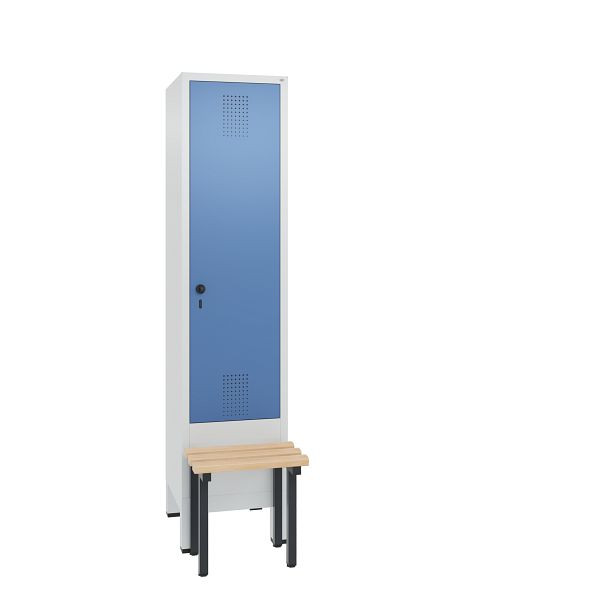 C+P Spind Evolo, 1 Abteil, H1850xB420xT815 mm, Grau/Fernblau, 48030-12 S10282