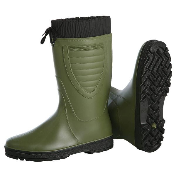 L+D HUNTER PVC-Stiefel, grün gefüttert mit PU-Manschette und Zugband, mit EAN, Größe: 43, 2499-43