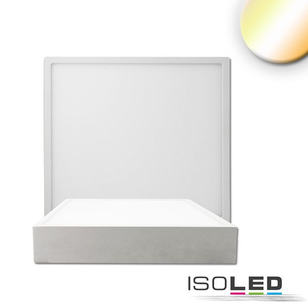ISOLED LED Deckenleuchte PRO weiß, 15W, eckig, 170x170mm, ColorSwitch 2700/3000/4000K, dimmbar, 115490