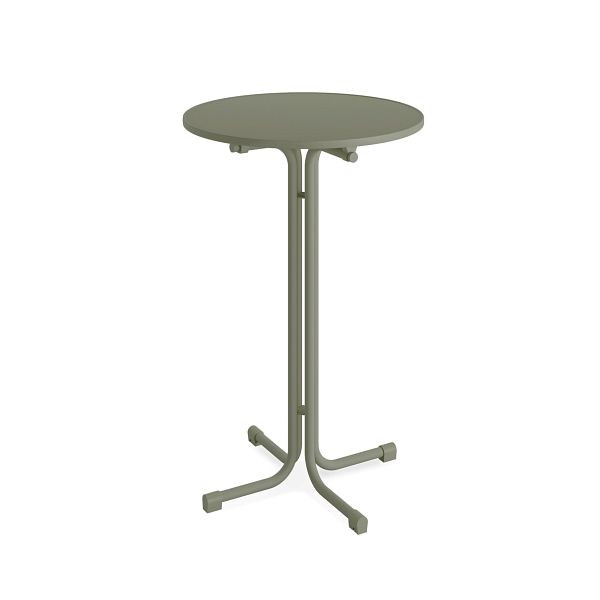 Feros Stehtisch Berlin Outdoor Tisch Metall, Holz 80x80x109 cm, klappbar, grün, P15382