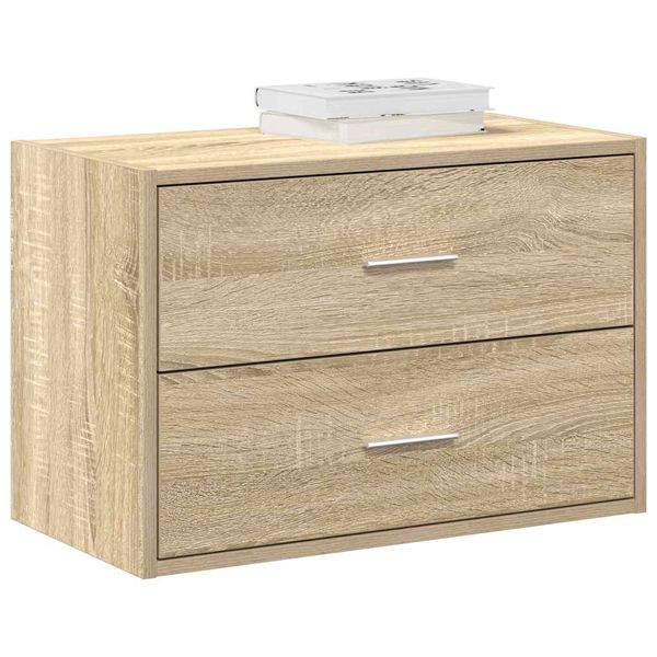 vidaXL Schrank mit 2 Schubladen Sonoma-Eiche 60x31x40cm Holzwerkstoff, 858825