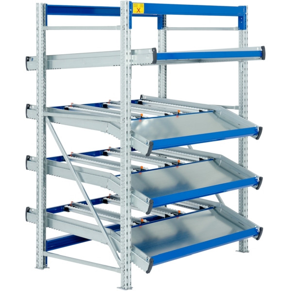 BITO Regal SDS /Regal SF4 Grund-Feld 2000x1350x1300 6RL abgeknickt/unmontiert RAL5010, C0860-0034