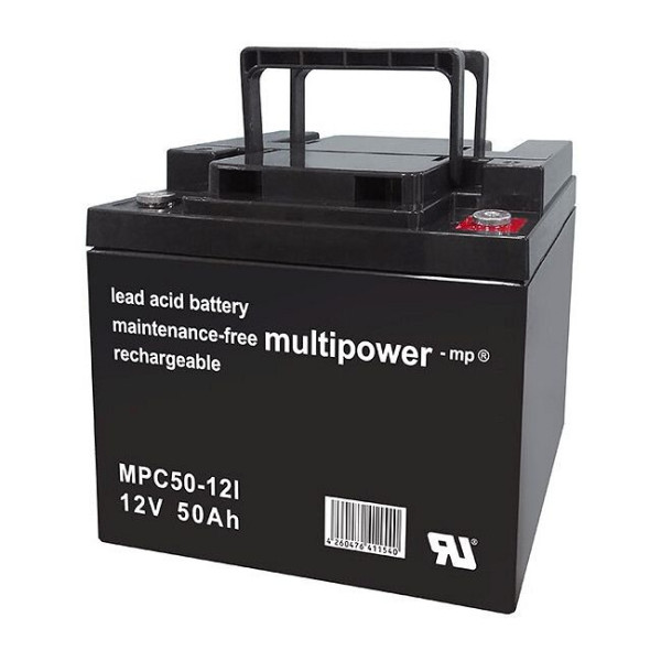 multipower MPC50-12l AGM Antriebsbatterie 12V 50Ah, MP50-12C