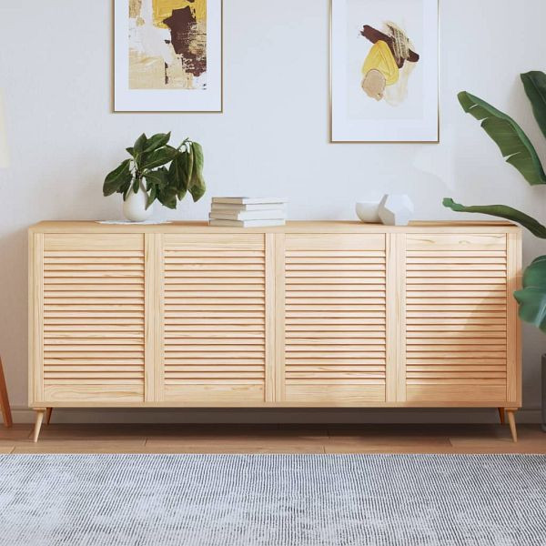 vidaXL Schranktüren Lamellen-Design 4 Stück 69x49,4 cm Massivholz, 151129