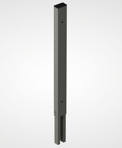 TTS Trennwandsystem 9200, Mittel-Aufsatzpfosten, staubgrau, 285299