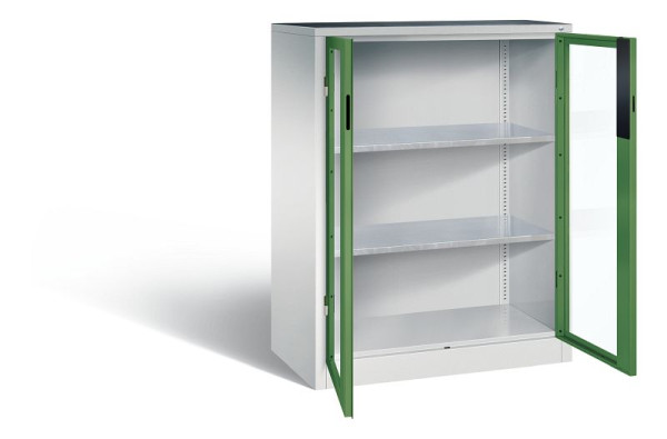 C+P Werkzeugschrank Acurado, H1200xB930xT500mm, Farbe: Lichtgrau / Resedagrün, Muldengriff, 8521-055 S10164