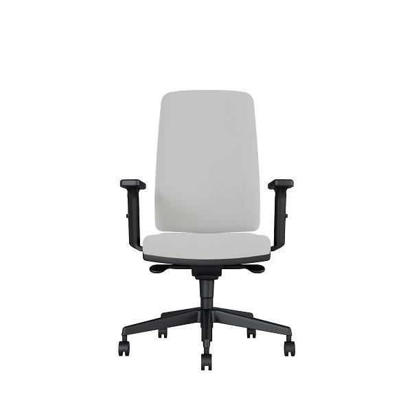 Bisley Bürodrehstuhl Stone, Mit 3D Armlehnen, Kunststofffußkreuz, MR6643 light grey, STONEKDMR6643