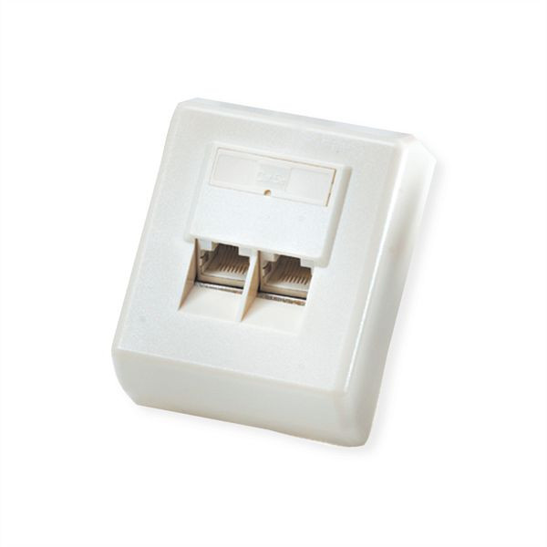 ROLINE Kategorie 5e (Class D) Dose, Aufputz, geschirmt, weiß, 25.16.8387