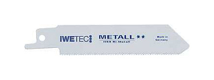 Iwetec Säbelsägeblatt Metall, Zahnteilung 1,4 mm, Verzahnte Länge: 80 mm, VE: 10 Stück/Pack, 700073