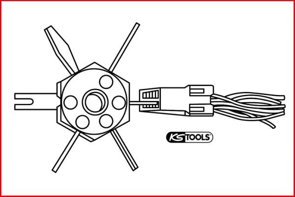 KS Tools Entriegelungswerkzeug, 150.1231, 4042146601396