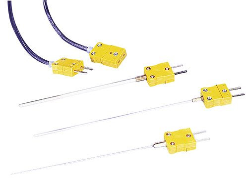Greisinger GTT-10-0150 Mantel-Thermoelement Typ K mit konfektioniertem Miniatur-Flachstecker NST1200, Durchmesser 1,0 mm / EL 150 mm, 607547