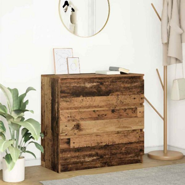 vidaXL Sideboard Altholz-Optik 80x35x76 cm Holzwerkstoff, 861740