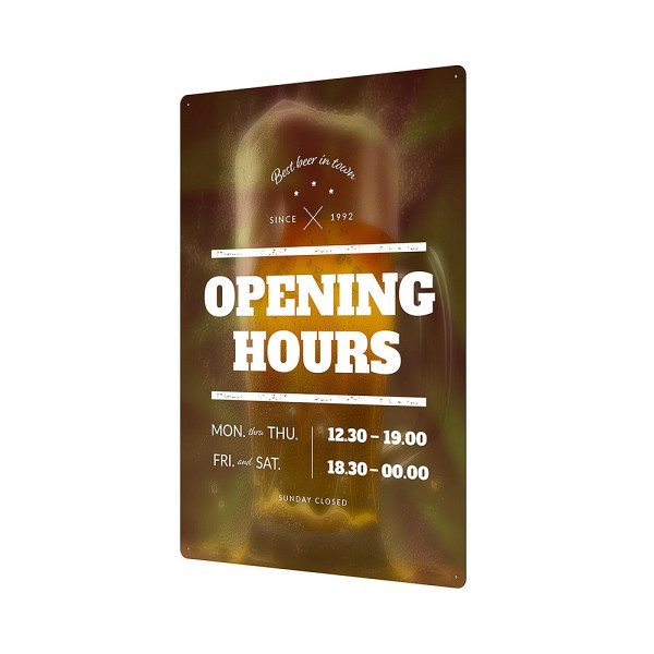 Showdown Displays Outdoor Wandschild 70 x 100 cm BOND 3 mm, FBO700x1000-BW3